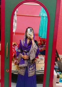 Elegant Purple Sharara Set