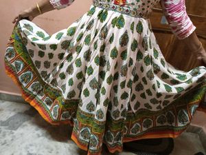 FullFlare AnarkaliKurti with a BeautifulBoho Prin