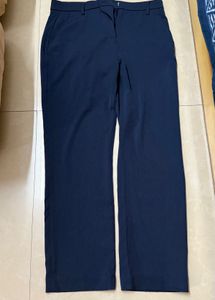 AND Straight Fit Trousers Mid Rise