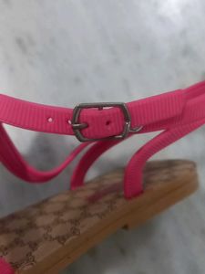 Pink &amp; Gold Sandals
