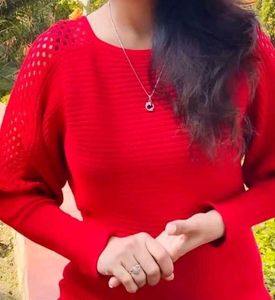 Christmas 🎄 Red Design Long Sweater