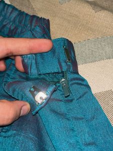 Teal Embroidered Kurta and Pant