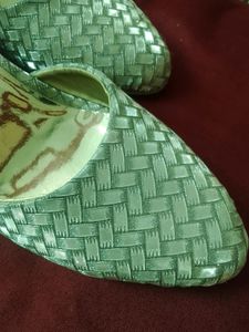 41 Size Silver Block Heels