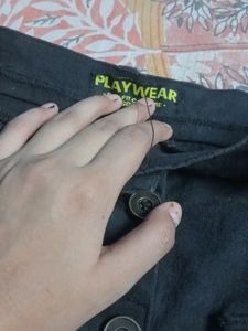 Shirt And Denim Skirt Black 🖤 New