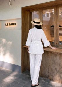 White Shirt and Pant Set