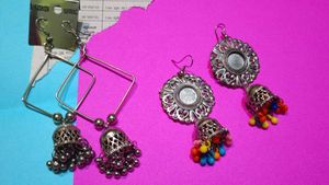 Boho Jhumka Earrings