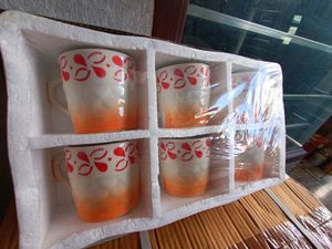 6 Pcs Beautiful Cup Design😍💯 Good Quality