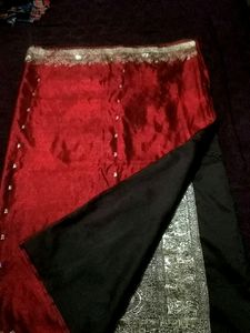 Maroon Embellished Saree