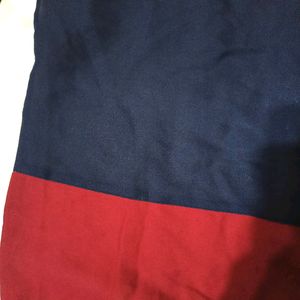 White Red Blue Stripes Top For Women