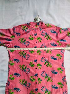 Pink Printed Kurta