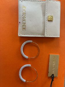 Adornmonde Sterling Silver Hoop Earrings