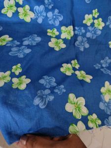 Blue Floral Fabric