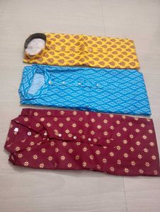 Men&#39;s Kurtas - Set of 3