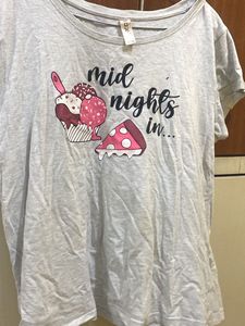 Grey &#39;Midnights In...&#39; Graphic Tee (Max )