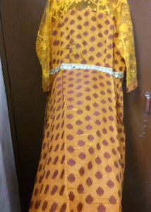 Mustard yellow Ethnic Gown