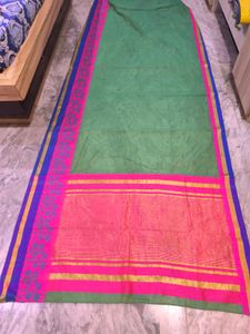 Multicolour glittery and shiny saree.