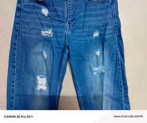Ripped Blue Jeans