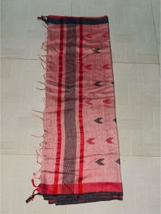 Elegant Pink &amp; Black Saree 🏷️