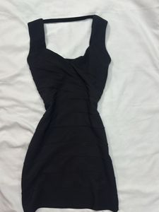 Little Black Bandeau Bodycon Dress