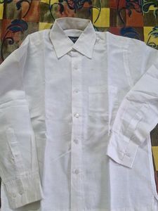 White Short Full Shirt 42 To 44 Size