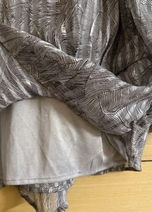 Latin Quarters Abstract Print Wrap Blouse