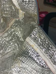 Beaded Black Pouch And Orange Bag