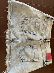 Light Blue Denim Skirt