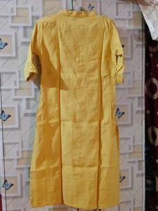 Yellow Casual Kurta