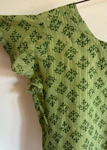 Green Stitched Top