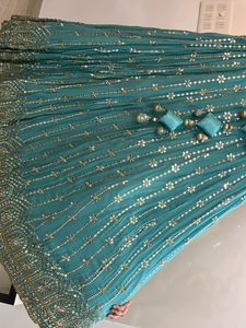 New Lehenga - Firozi Blue Colour Unused