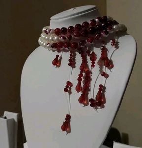 Victorian Vampire Pearl Necklace