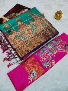 *grand bridal stone work samuthirika Sarees