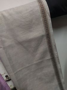Greay Shawl With Beautiful bordar