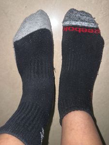 Stylish White &amp; Blue Socks