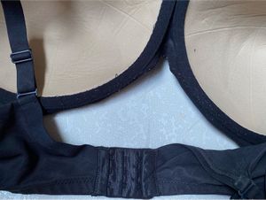 Black Floral Lace Bra (size: 34 G)