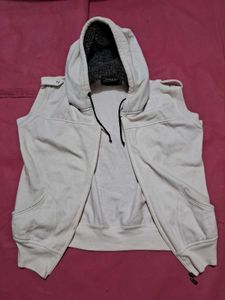 half sleeve white jacket women