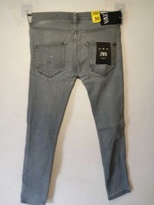 Zara Gray Denim Jeans - Size 30