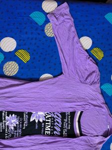 Purple Open Front Cardigan