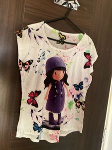 Cute Girl Graphic Print T-Shirt 🥰