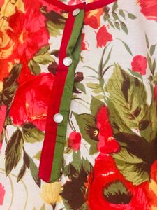 Neerus Red Kurta
