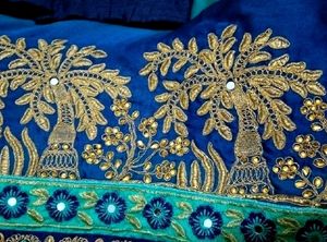 Zari Work Saree