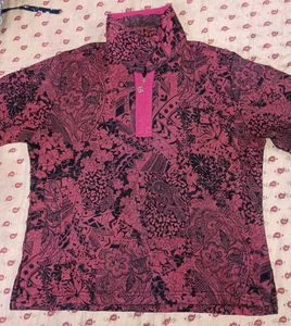 Patterned Pullover Top