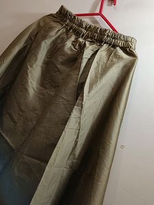 Golden Colour Lehenga Skirt Gown