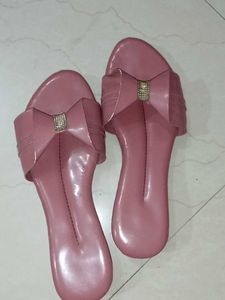 Pink Bow Jelly Sandals