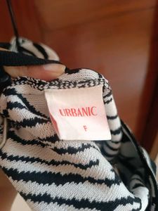 Urbanic Zebra Print Crop Top