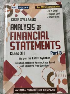 Analysis of Financial Statements - Class XII