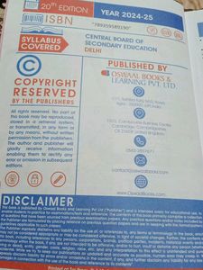 Oswaal CBSE Class 10 Science Question Bank