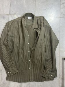 Striped Button-Down Shirt
