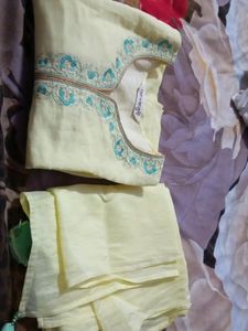 Branded  Lining Attached Kurti With Duppata