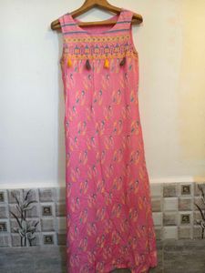 🎁Buy 2, Get 1 Free🎁Pink Printed Maxi Dress